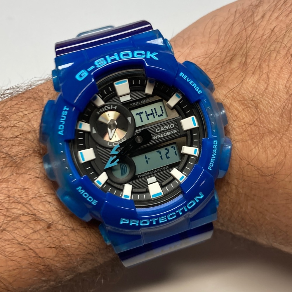 Casio G-Shock GAX-100MSA, new battery, light works, great condition